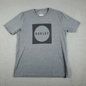 Oakley Gray Casual Short Sleeve T-Shirt Mens Size XL *STAINED*